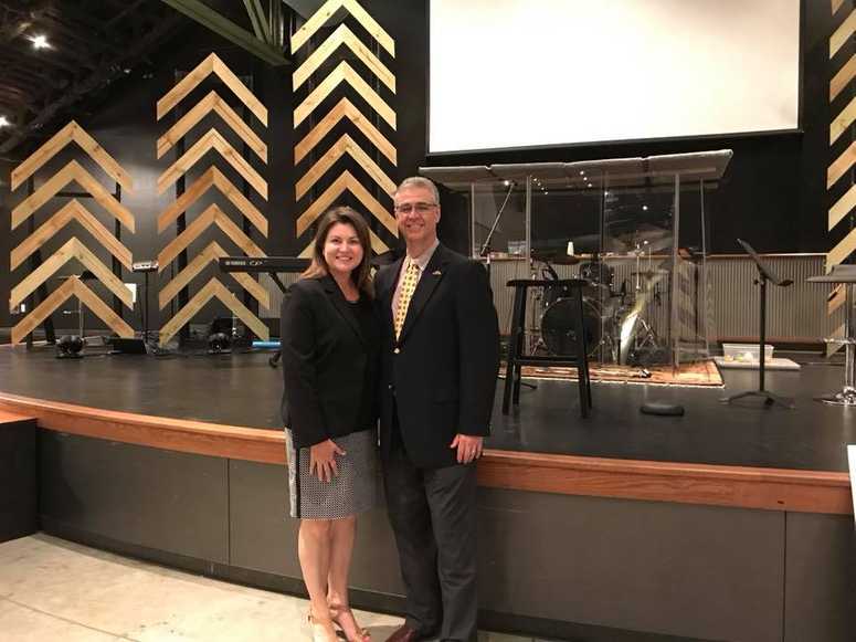 Wendy Duncan and Marlin Williford at Katy Flood Control Presentation